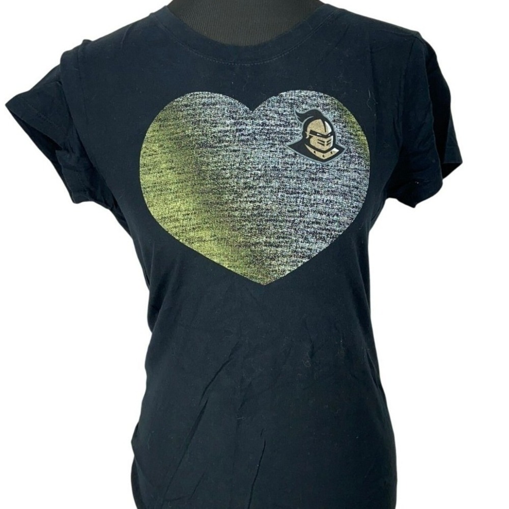 Jones & Mitchell UCF Knights Black Heart Graphic T-Shirt XL NCAA UCF Knight Logo